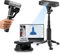 MINI 3D Scanner, Hochpräziser 3D-Scanner 0,02mm Genauigkeit, Binokulares Blaues Licht, Plattenspieler mit zwei Achsen, 10fps Scangeschwindigkeit für Kleine Objekte,Schmuck,Miniaturmodelle