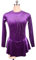 YDHTIZ Lyrical Eiskunstlaufkleid für Damen, Erwachsene, Samt, lange Ärmel, Strass, Turnanzug, Sportkleidung, Wettkampftraining, athletisch