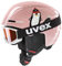 uvex viti Set - Leichter Skihelm & Skibrille für Kinder - individuelle Größenanpassung - beschlagfrei - pink Penguin - 46-50 cm