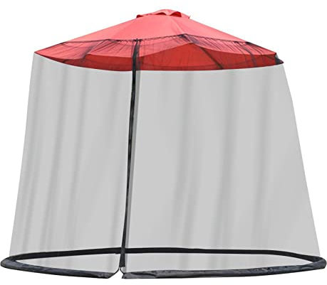 maxant Patio Umbrella Mosquito Netting, Outdoor Garden Umbrella Table Screen 300 * 230cm Parasol Mosquito Net Cover Bug Netting Cover,for Table Umbrellas & Cantilever Offset Hanging Umbrella (A)