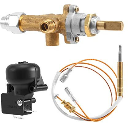 Yeruvce Válvula de Control Calentador de Patio Gas Sensor de Termopar Perilla Interruptor de Escape Propano GPL Control Pozo Puertas Piloto Seguridad