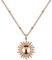 BONNYBIRD® Sonne Anhänger Kette Rosegold - Halskette Damen Edelstahlkette