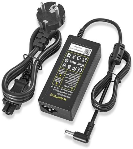 NATNO 19V 2.53A Netzteil Ladegerät Kabel für LG Electronics 19 20 22 23 24 27 29 34 LCD HD TV Widescreen Flatron IPS236V E2351T E2750VR E2290T E2360T ADS-40FSG-19 EAY627100704 21 EAYY IPS236V