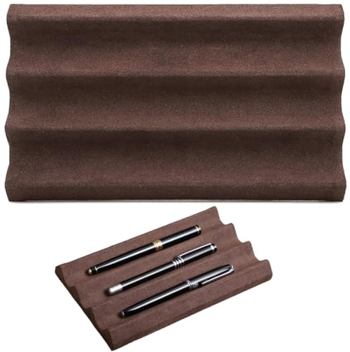 EURYNOME Stift-Vitrine aus echtem Leder, Stifthalter, Stifthalter, Stifthalter für den Schreibtisch