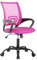 BestOffice Chaise de Bureau Ergonomique avec Siège Dossier en Maille Respirante Hauteur Réglable Fauteuil d'Ordinateur Inclinable à roulettes Pivotantes Rose