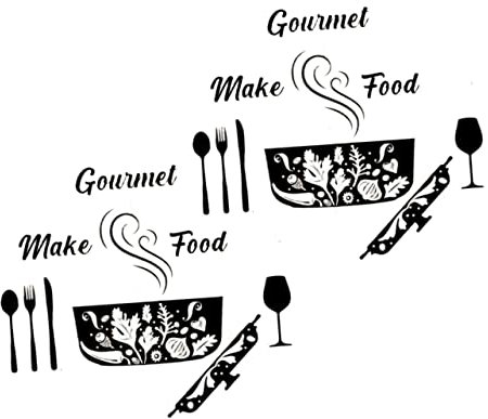 SEWOART Wandtattoo Küche Zitat Esszimmer Aufkleber Dekoration Schrank Wanddekor Glas Metall Fliesen Look Einfach Anbringen