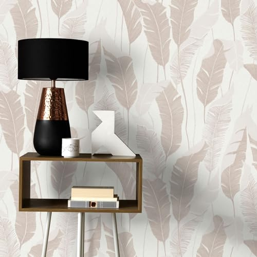 Vliestapete Tropisch Blätter Dschungel Weiß Creme Metallic 10344-02