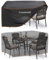 Housse de protection pour meubles de jardin, imperméable, anti-UV, pour tables de jardin, meubles de terrasse, tissu Oxford lourd, 125 x 125 x 74 cm