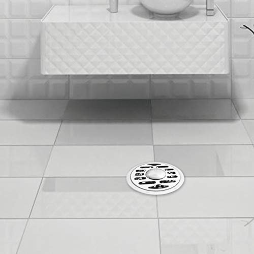 Badezimmer-Bodenablaufrost aus Edelstahl für den Küchenbalkon (9 cm Silikon-Bodenablauf mit doppeltem)