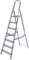 Leonardo Fai Da Te - scala pieghevole in alluminio 7+1 portata 100 kg - scala antiscivolo in alluminio max - ideale per uso domestico e lavorativo