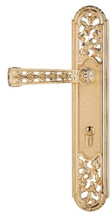 KCUZO Brass Indoor Solid Wood Door Lock Gold Color Villa Door Handle Room Door Mute Door Locks
