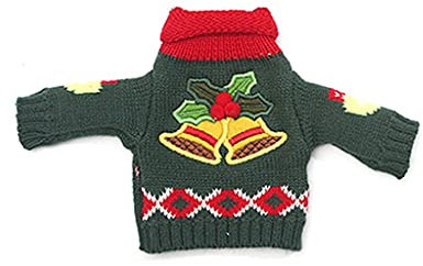 Weihnachten Pullover Flasche Abdeckung Gestrickte Hässliche Flasche Tasche Geburtstag Party Dekorationen Liefert