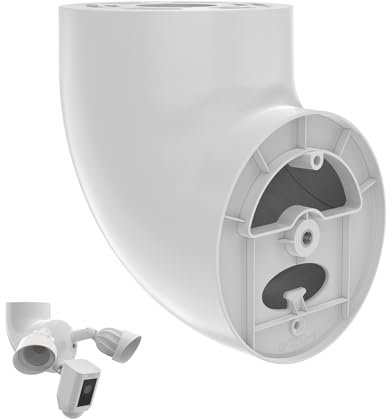Traufhalterung für Ring Floodlight Cam Wired Plus/Pro, Smart Lighting, Blink und Wyze Flutlichtkameras V2/Pro (Weiß)
