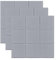 Individuell zusammensetzbare Pinnwand aus Filz nach Farbe, 3 Stück 30 x 30 cm selbstklebende Korktafel, 0,9 cm Notizen, Kalender, Bildertafel für Büro, Wohnzimmer, Schlafzimmer (Grau)