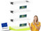 uandu Aufbewahrungsbox mit deckel klein, 3er Set BPA Frei Kunststoff, Aufbewahrungsboxen mit deckel, Plastikbox, Plastic Storage box, Stapelbar - 20Lx3