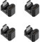 chenyang Lot de 4 adaptateurs USB C vers Micro USB, Micro USB mâle vers USB C femelle, adaptateur de connecteur convertisseur coudé vers le haut à 180 degrés, prend en charge la synchronisation des