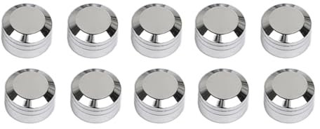 XMMT Copribulloni Moto Cromo Bullone Testa Toppers Kit di tappi motore adatto per Harley Touring Road King Street Glide Road Glide Sportster 883 Dyna Fat Bob Softail Fat Boy (9mm-12mm), Cromo