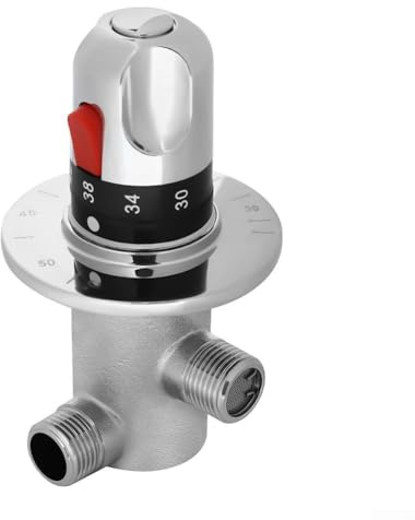 Thermostat-Mischbatterie mit robustem Messingkörper, perfekt für Duschen und Bidets in modernen Badezimmern