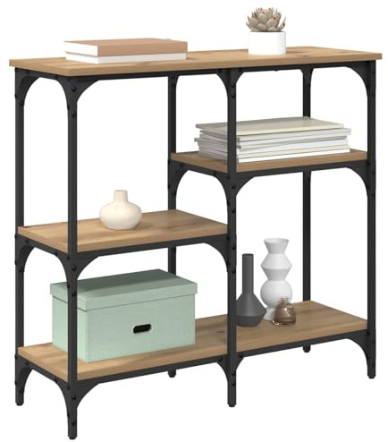 vidaXL Konsolentisch Artisan-Eiche 80 x 29 x 75 cm Holzwerkstoff