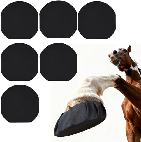 HTtoy 6PCS Hufverband Tape, Starke Klebrige Pferdehufwicklungen | Atmungsaktive Wasserdichte Magikessen Hufpolster,Hufpolster zur Behandlung von Hufwunden,Schutz für Huf
