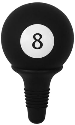 Generico Silikon Weinstopper, 8 Billiard Ball Champagner Cap, Leakproof Bottles Stopper with Adorable Silicone Wine Preservation Tool, Drink Caps with Airtight Design, Bottle Stoppers for Bar Party