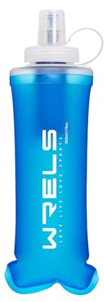WRELS Collapsible Water Filter Bottle,500ml Ultralight Soft Flask with Filter for Camping, Hiking,Backpacking,Trail Running
