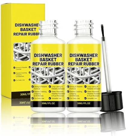 Spülmaschinenkorb Rost Reparatur Weiß, Rostschreck für Spülmaschine 30ML, Geschirrkorb Reparatur Flüssigkunststoff, Rostschreck für Spülmaschine-Flüssige Abziehbare Gummibeschichtung (2PC)