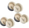 Mary Berry Set of 6 Ceramic Ramekins With Goose & Fern Design in Grey & Cream Colours British Bake Off