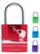 LoveGoals Liebesschloss mit Gravur und 2 Schlüsseln, Individuelles Geschenk, Hochwertige Geschenkverpackung, Motiv M038, Rot