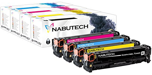 RETON 4-in-1 Tonerset für HP Color LaserJet Pro M452dn, M452nw, MFP M377dw, M477fdn, M477fnw - Schwarz, Cyan, Yellow, Magenta - Hochwertige Druckergebnisse und Umweltzertifizierung - 25.800 Seiten