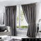 Fusion Dijon Blackout Pencil Pleat Lined Curtains, Charcoal, 46 x 90 Inch