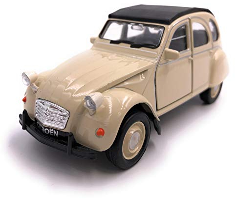 H-Customs 2CV Cabrio Modellauto Auto Lizenzprodukt 1:34-1:39 Beige zu