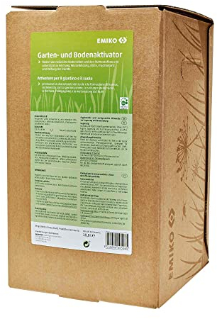 Emiko EM Garten- und Bodenaktivator, Inhalt: 10 Liter Bag in Box, flüssiges Bodenhilfsstoff-Konzentrat mit effektiven Mikroorganismen