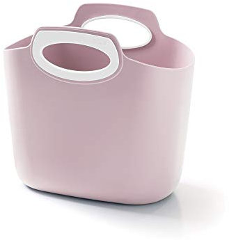 GF Garden for 2 Everyday Borsa-Contenitore in Plastica Morbida, con Maniglie, Rosa Cipria
