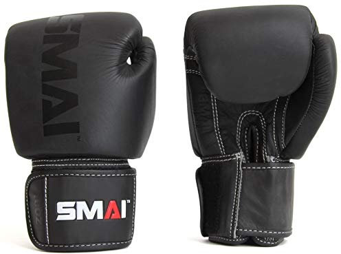 SMAI Elite P85 Boxhandschuhe Leder schwarz Gewicht 16 Oz