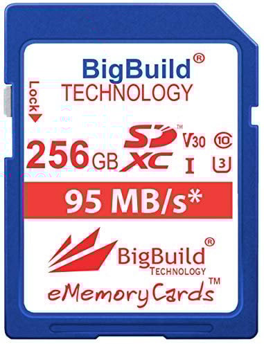 eMemoryCards 256GB Ultra Fast U3 SDXC 95MB/s Memory Card Compatible with JVC GZ-R495AEK, GZ-R495BEK, GZ-R495DEK, GZ-R495WEK Camcorder