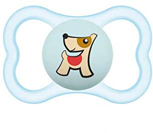 MAM Supreme Ciuccio, in Silicone con Custodia Porta Succhietto, 6+ mesi, Azzurro