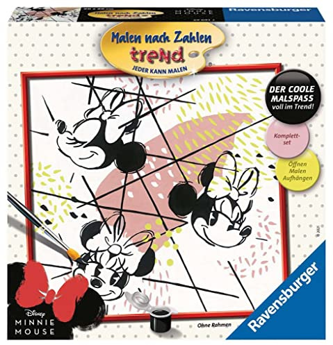 Ravensburger Malen nach Zahlen 29697 - Minnie Style - Malen nach Zahlen für Erwachsene und Kinder ab 12 Jahren