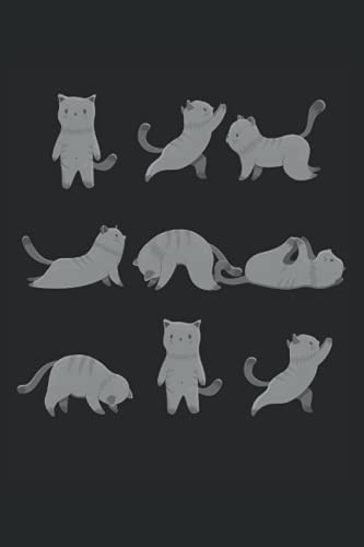 Meditierende Katzen Yoga Notizbuch (liniert) Katze