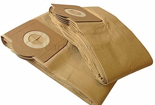 bartyspares Ten Dust Bags for TITAN TTB350VAC 1300w 16ltr Wet & Dry Vacuum Cleaner
