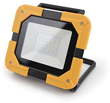 DA LIGHT LED Baustrahler Akku 4000mAh, Arbeitsleuchte Tragbar 20W, Campinglampe 1800LM Dimmbar, Strahler Suchscheinwerfer Wiederaufladbare für Stromausfällen Camping Baustelle Werkstatt Notfall