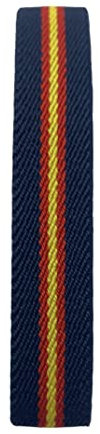 MIBANDERA Pulsera Bandera España Hombre Mujer. Pulsera España Elástica. Pulsera Cuero Tela España (Azul Marino 1,5 cm)