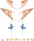 KATELUO Cosplay Elf Ohren, 2 Paar Halloween Elf Ears, Latex Elfenohren, Christmas Fairy Ears, Elfen Ohren Set, Ohren Elfenohren, Elfenohr, Feenohren, Elfenohren Cosplay Maskerade Zubehör