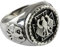 BUNDESADLER SIEGELRING EISERNES KREUZ EHRENRING TEMPLERRING 925 ECHT SILBER (Sterlingsilber, 70)