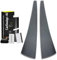 Decorative trim suitable for Mercedes SL R230 2001-2008: paint protection film for B-pillar cover left/right front door/back door (carbon design)