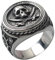 VELESAY Bague Homme Acier Inoxydable Bagues Chevaliere Tête de Mort Bagues Vintage Gothique Skull Bague Retro Rock Skull Anneaux Bague Homme Crâne Bague Bijoux US13