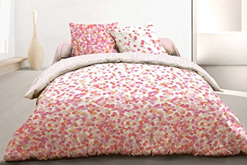 Mortreux Couette légère Confetti/Pois Rose - 1 Personne 140x200 - Legere