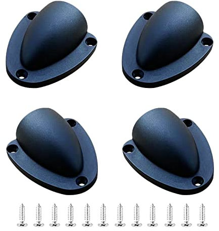 Marine Boat Wire Cover Cable Vent Cover Marine Clam Shell Vent for Boat Outlet with Installation Screws- 4 Packs (63x58mm)