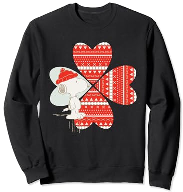 Rote Mütze, Motiv: Peanuts, Snoopy Sweatshirt