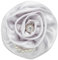 PATIKIL Stoffblumen Broschen Perlen Vintage Seidenblumen Broschen Elegante Blumenpins für Damen Hut Kleid Hemd Krawatte Corsage, Silber